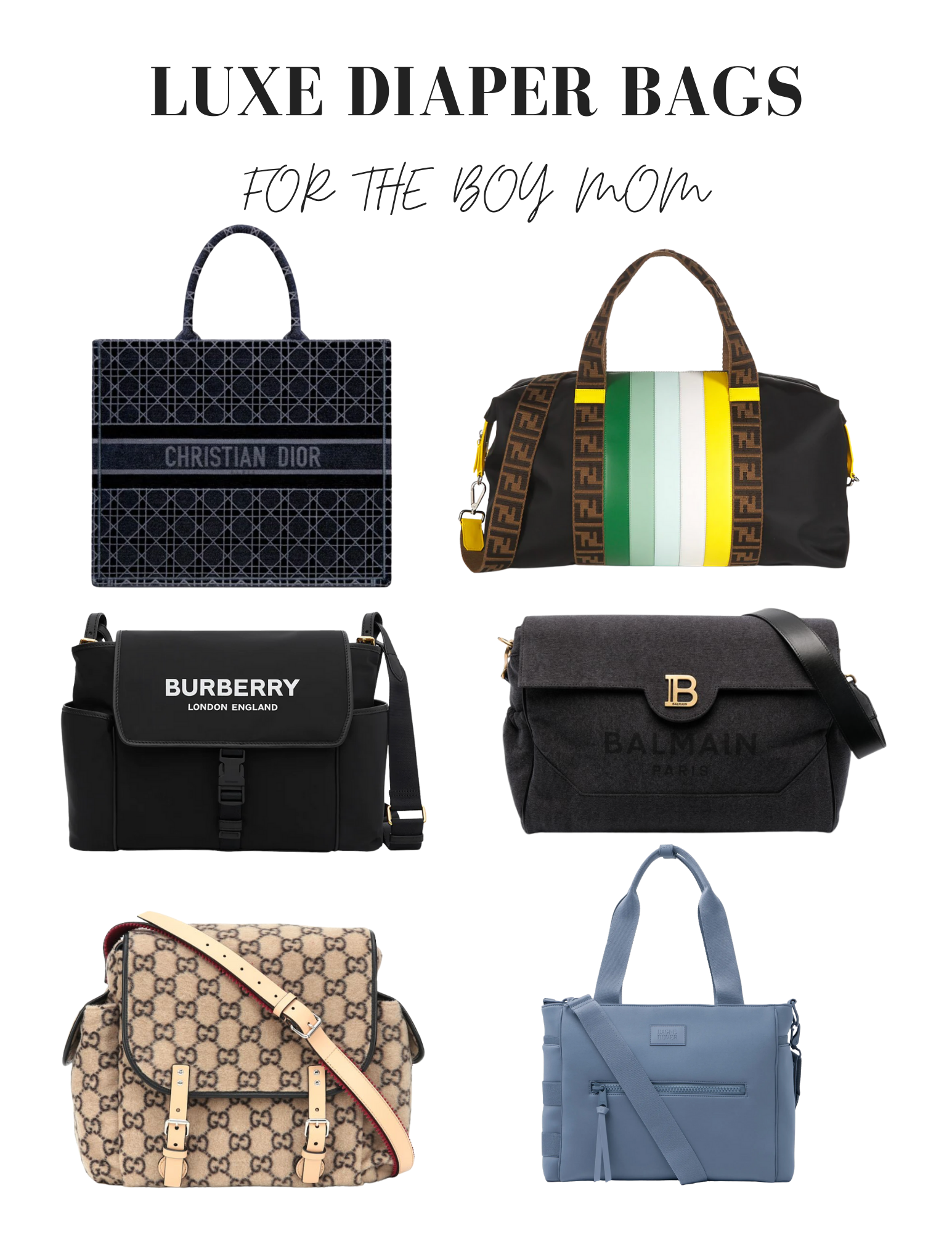 Luxe Diaper Bags For The Boy Mom Guinwa